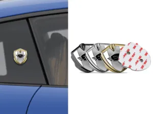 Jaguar Emblema Abovedado Insignia De Carrera Facha Lustrosa